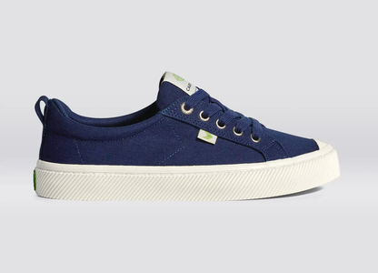 OCA Low Marine Blue Canvas Sneaker