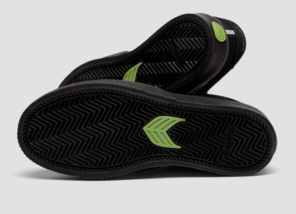 NAIOCA Stripe Suede and Canvas Black Magnet logo