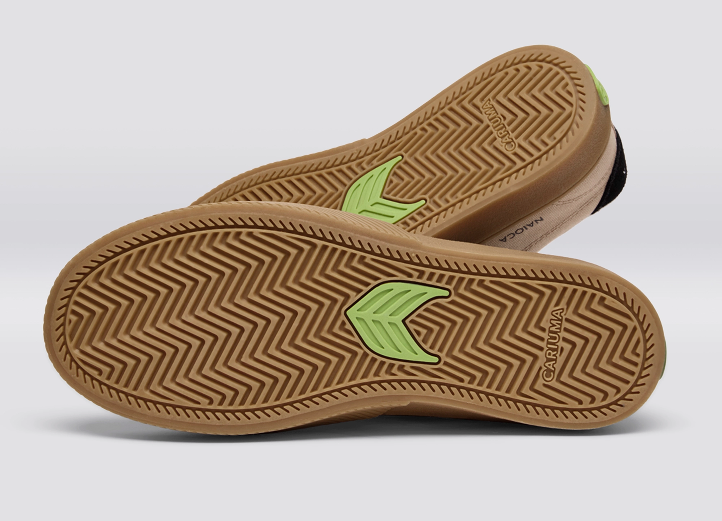 NAIOCA Stripe Suede and Canvas Desert Taupe