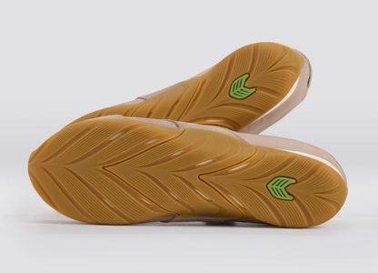 SUTAI Nylon and Suede Desert Taupe