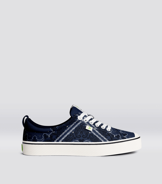 OCA Low Navy Bandana Canvas Sneaker